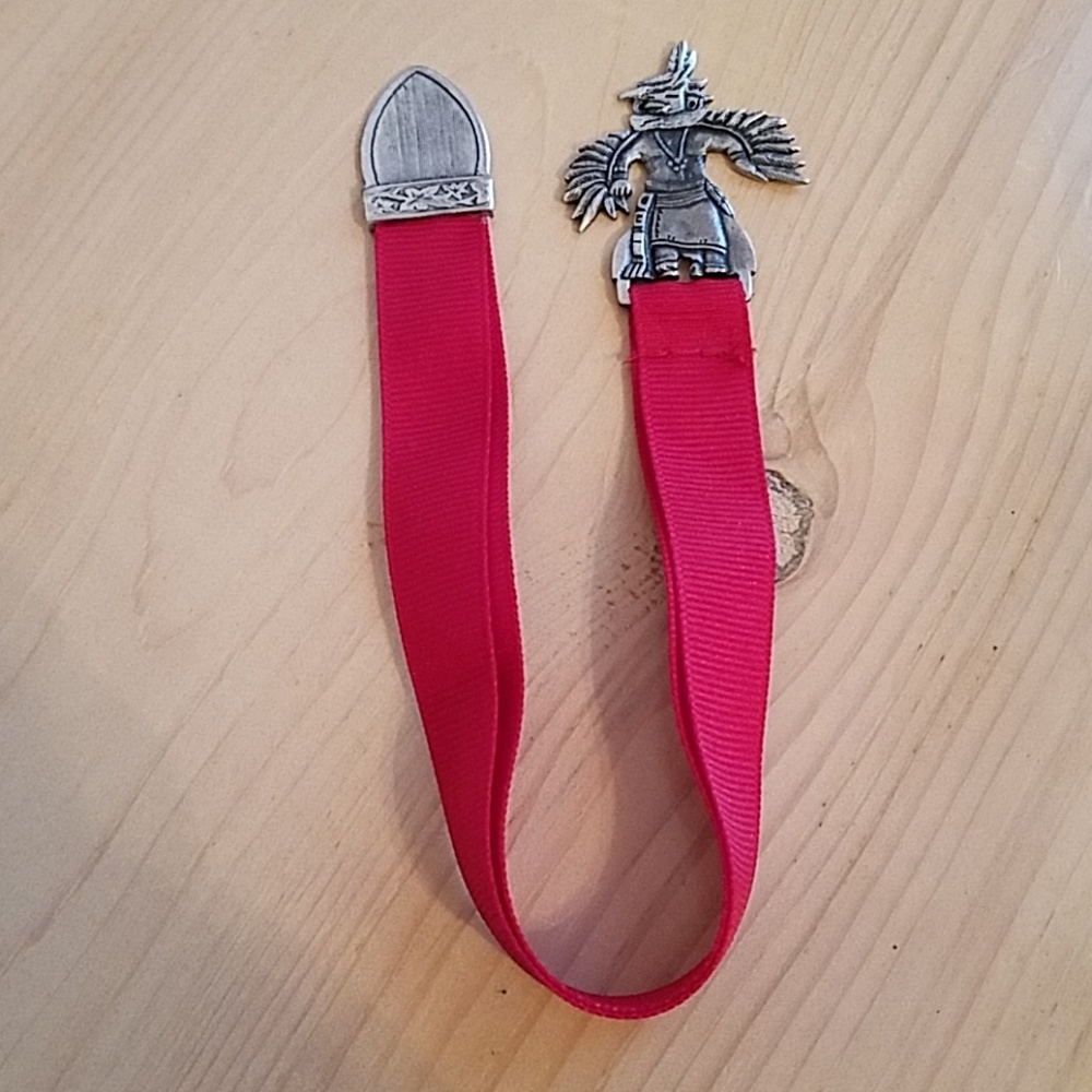 HM Pewter and Fabric Bookmark